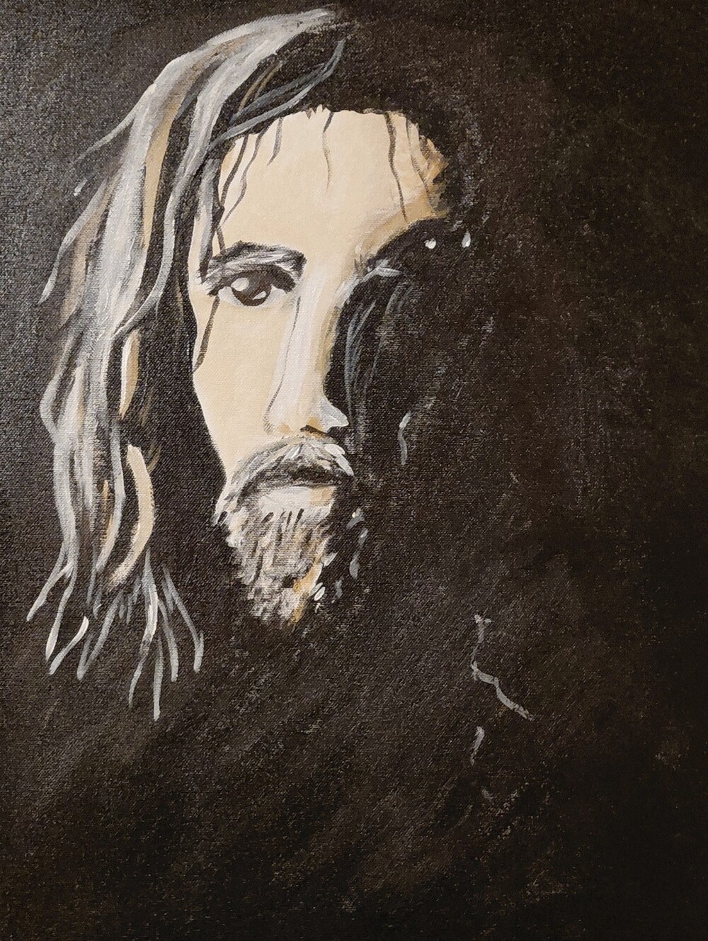 Original Jesus In The Garden Of Gethsemene Painting One-of-a-kind Author Signed